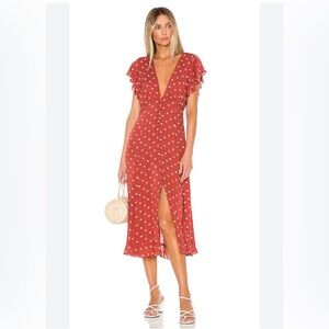 Auguste the label polka dot dress
